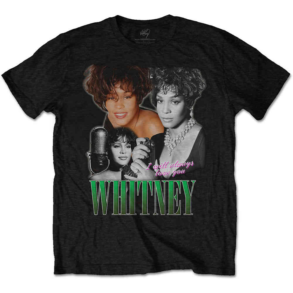 Whitney Houston - Always Love You Homage Heren Tshirt - Zwart